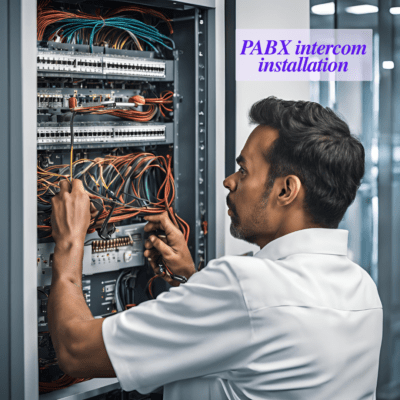 PABX intercom installation