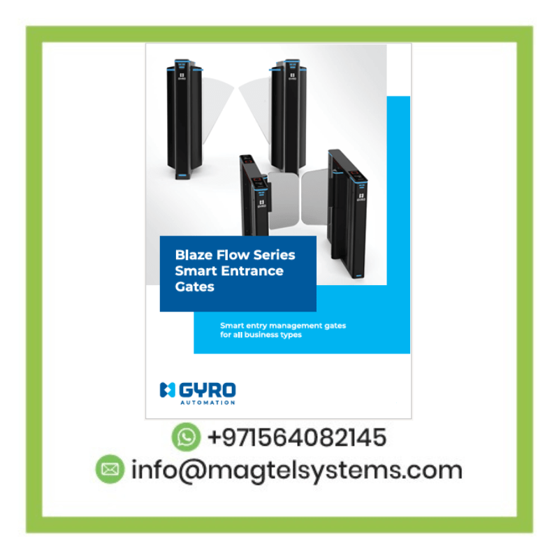 GYRO Blaze Flow Series Smart Entrance Gates Dubai UAE